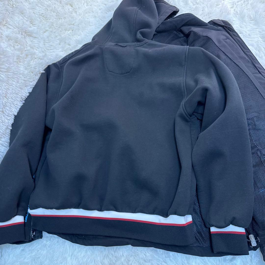 美品　コミネ プロテクトソフトシェルウィンターパーカー　脱着連結可能　黒　3L