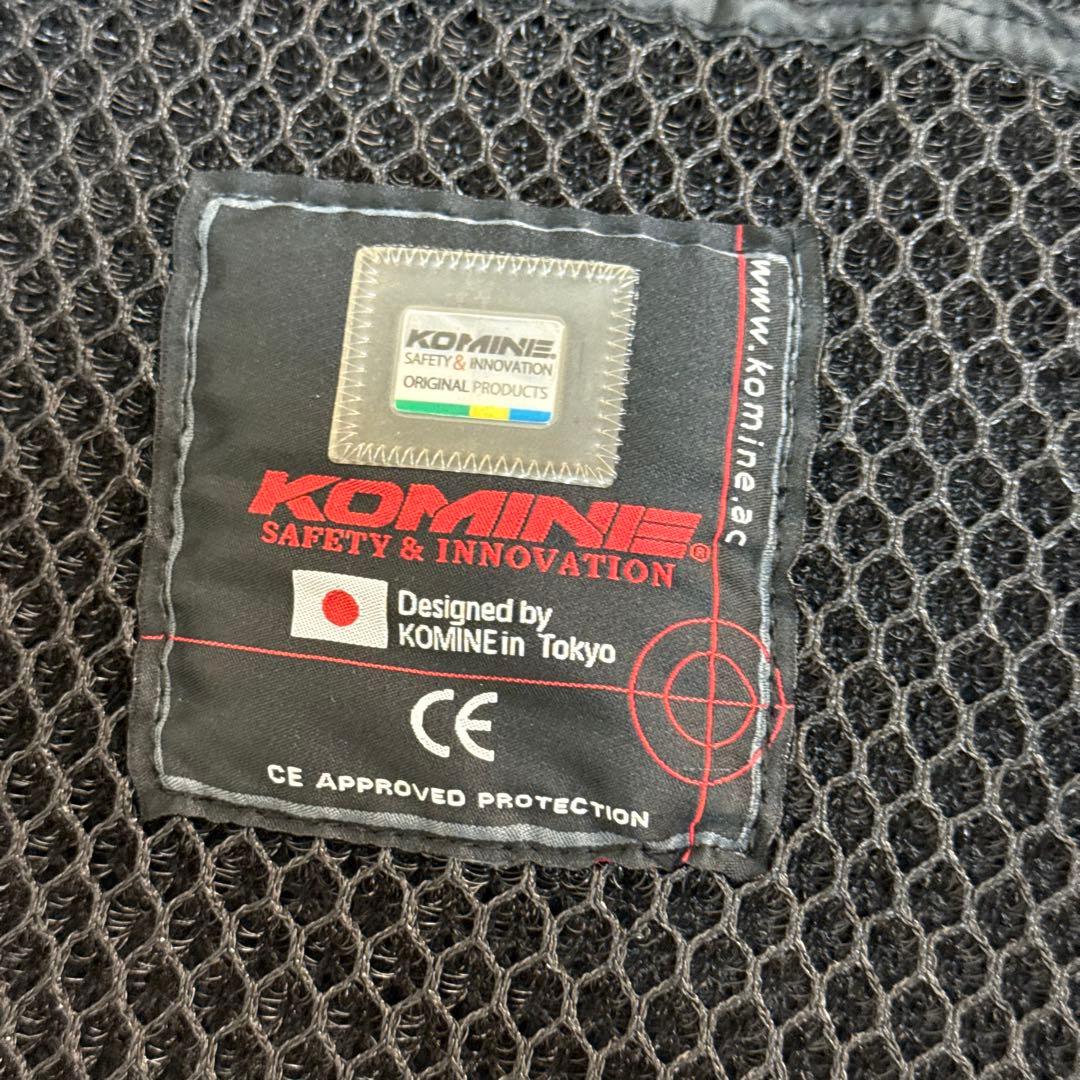 美品　コミネ プロテクトソフトシェルウィンターパーカー　脱着連結可能　黒　3L