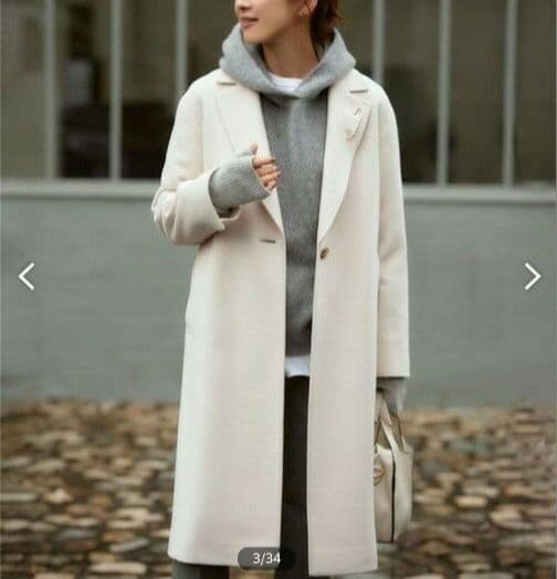 美品✨️23区 23AW ウール カシミヤ ビーバー チェスターコート