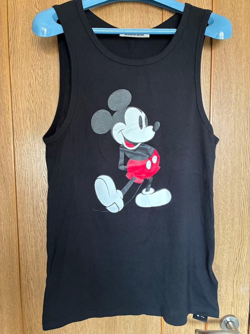 新品　SEVEN BY SEVEN ミッキーマウス 黒 タンクトップ M レア