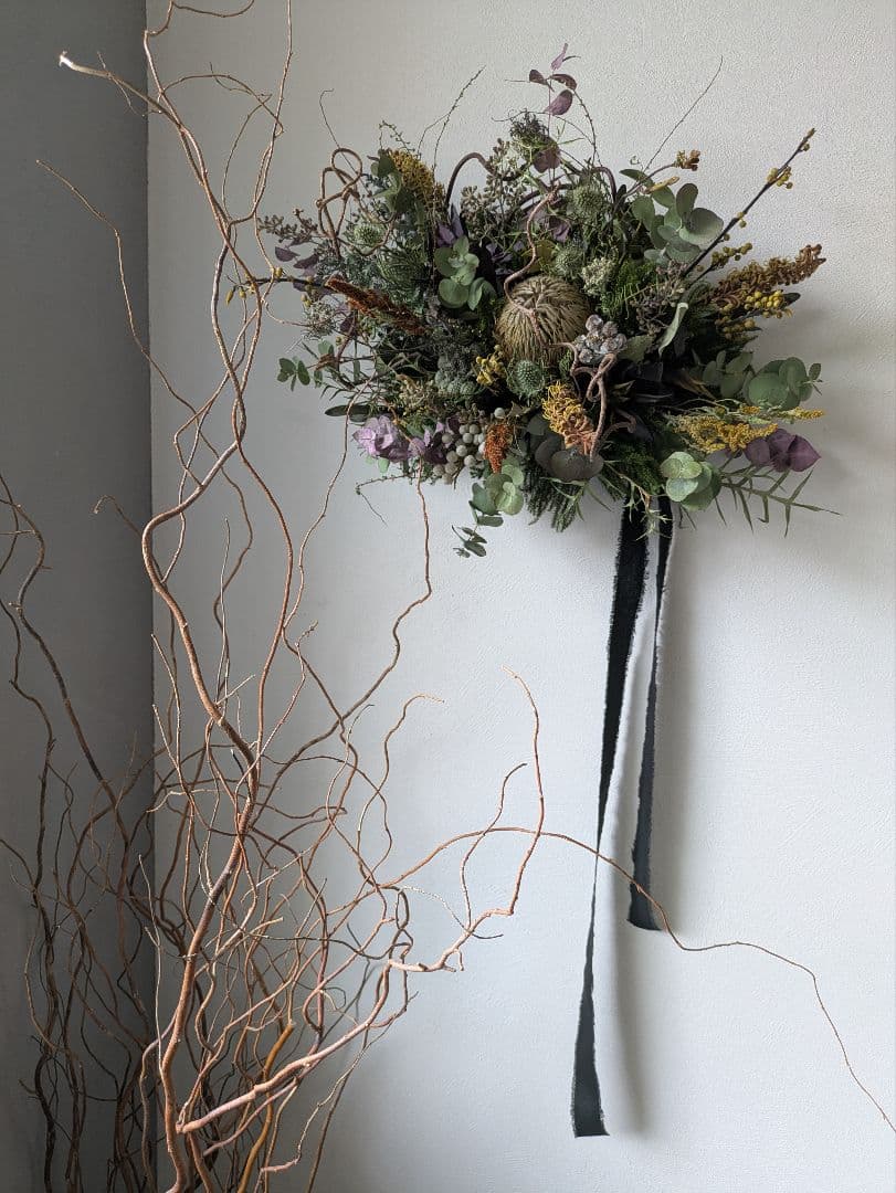 ドライフラワー　オブジェ　バンクシア