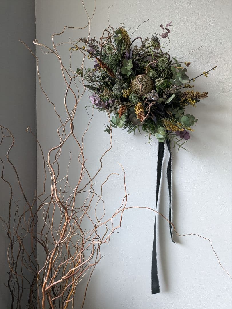 ドライフラワー　オブジェ　バンクシア