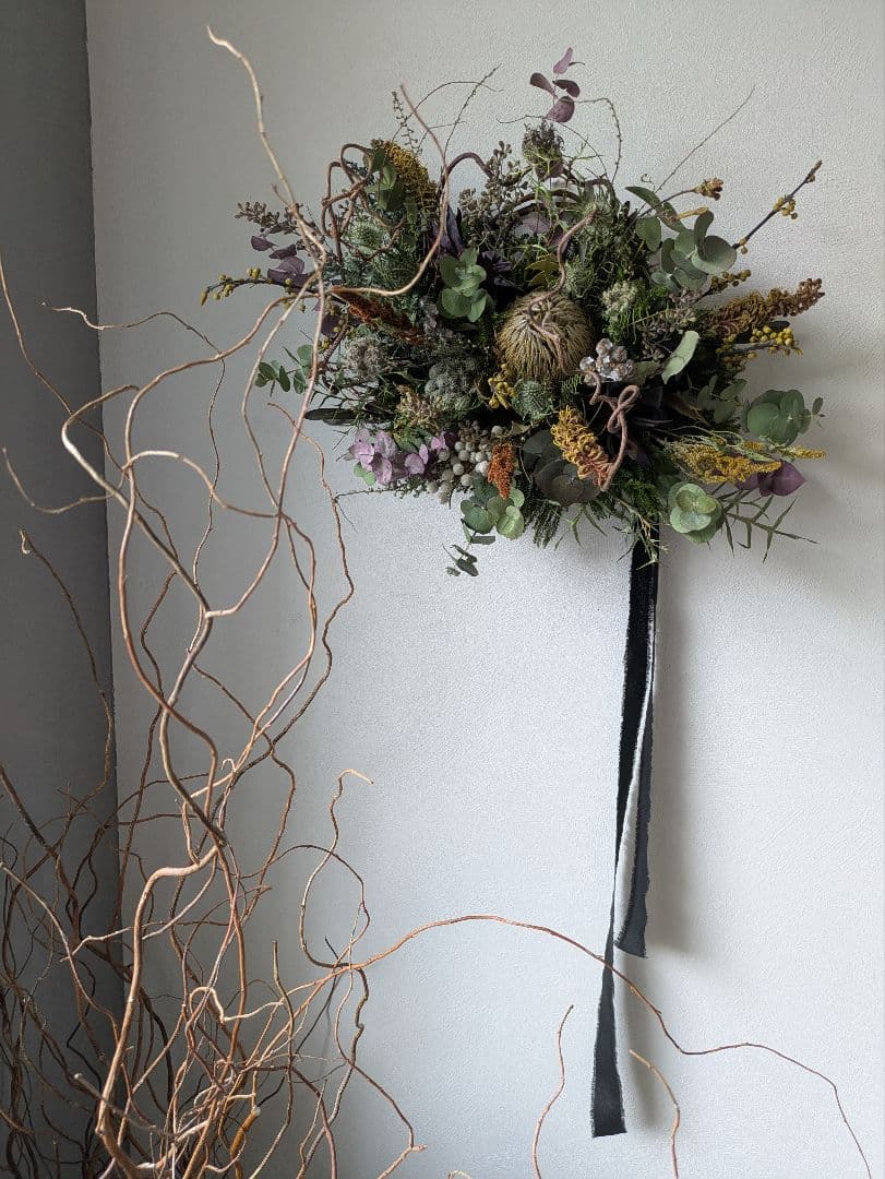 ドライフラワー　オブジェ　バンクシア