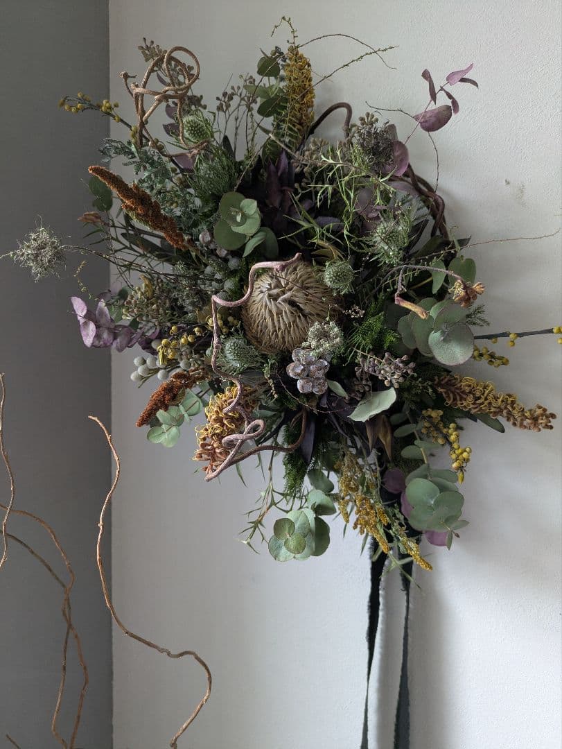 ドライフラワー　オブジェ　バンクシア