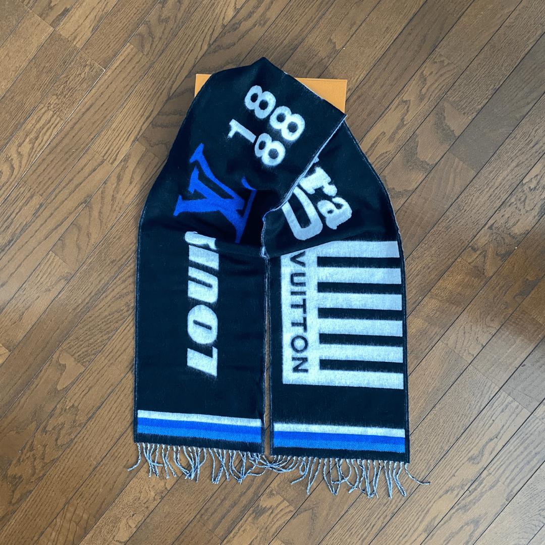 【未使用箱付】LOUIS VITTON ルイ ヴィトン マフラー　ブラック