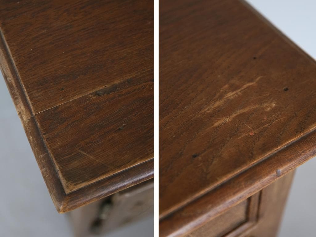 フランスアンティーク猫脚サイドボード/ショップカウンター/チェスト(90-103