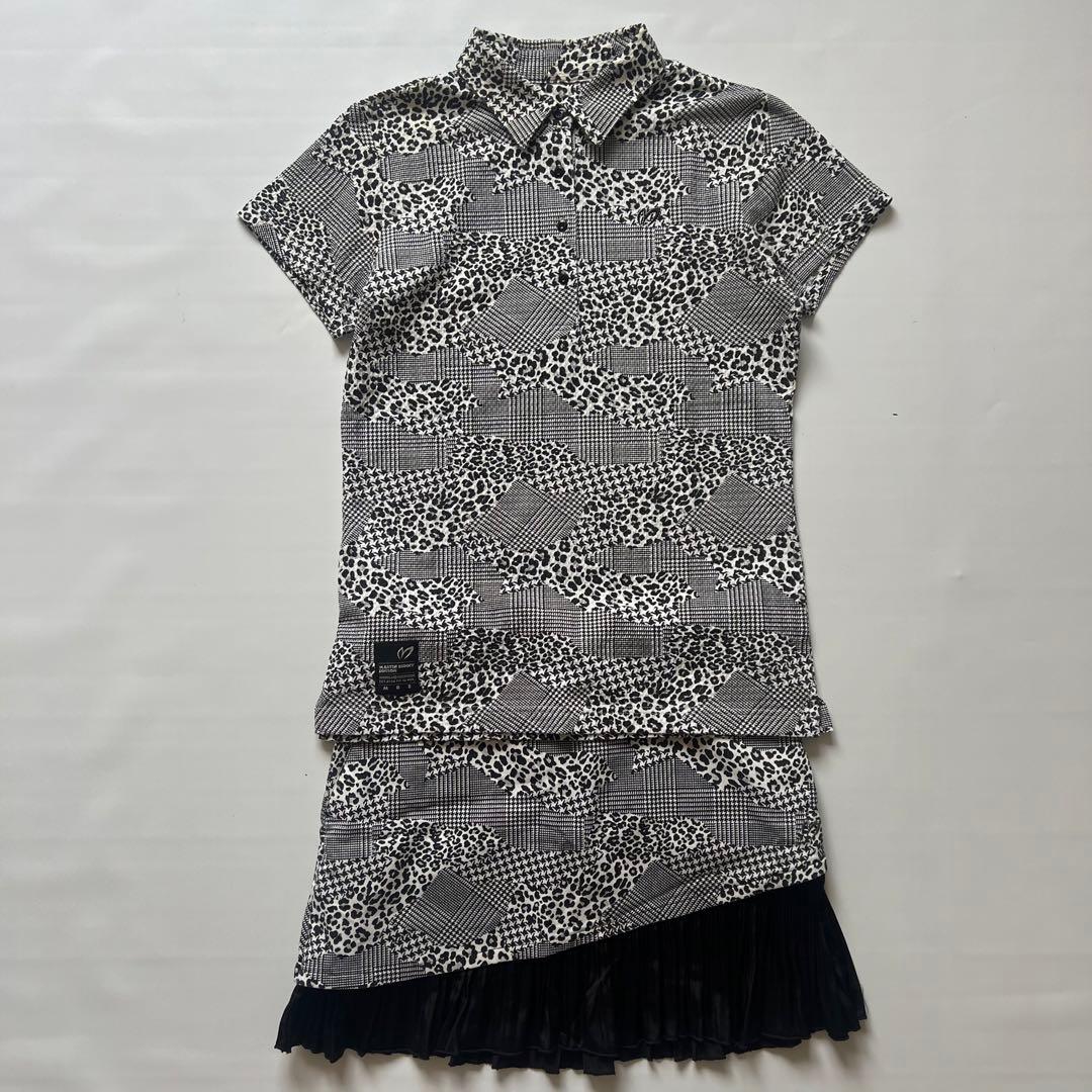 マスターバニー　パーリーゲイツ　セットアップ　ヒョウ柄　フリル　M 1 ゴルフ