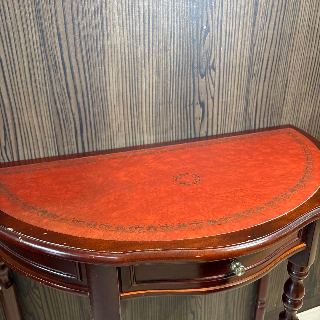 l*h様 希少　イギリス　英国　アンティーク　ハーフムーンテーブル　コンソールテ