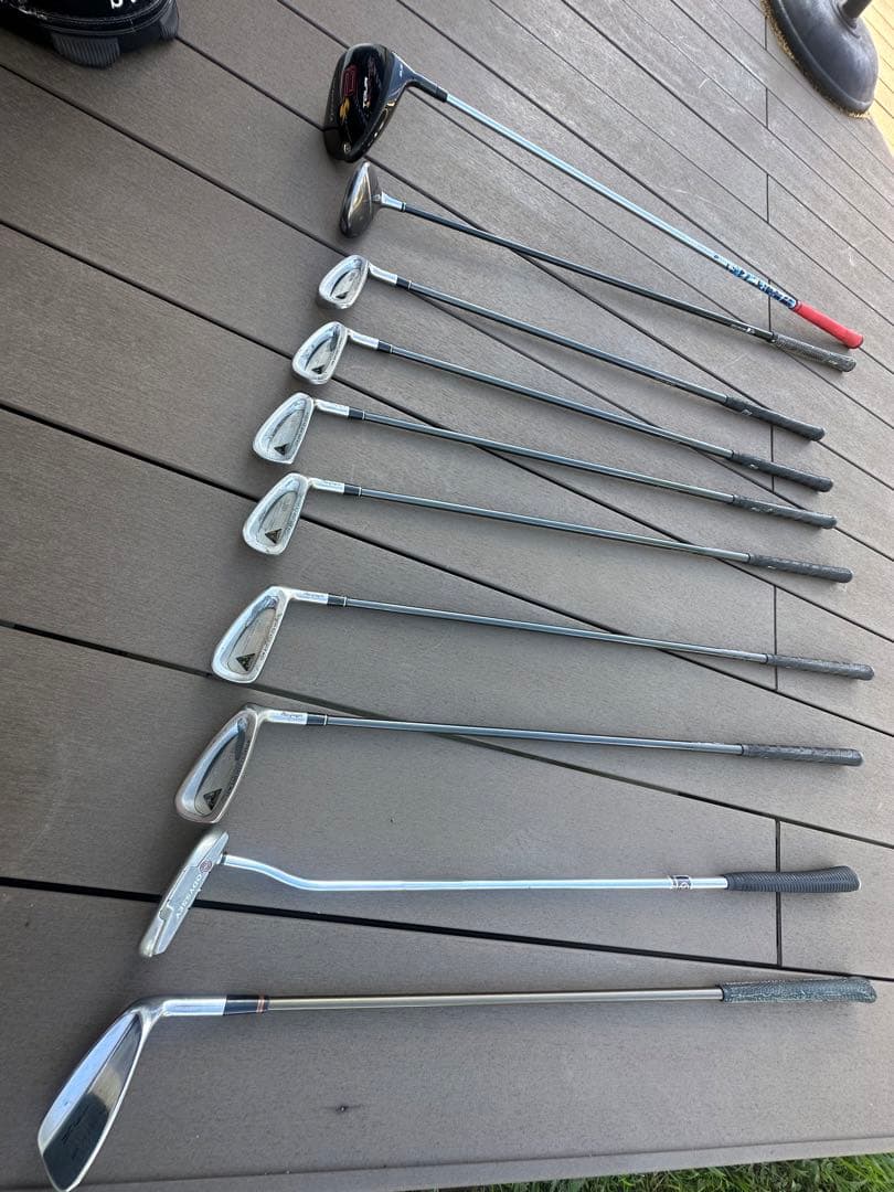 SANDREWS ゴルフバッグ 黒　クラブセット付き