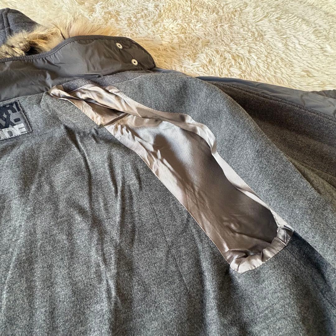 良品✨スポーツマックスコード　ケープコート　3way ファー　オーバーサイズ　L