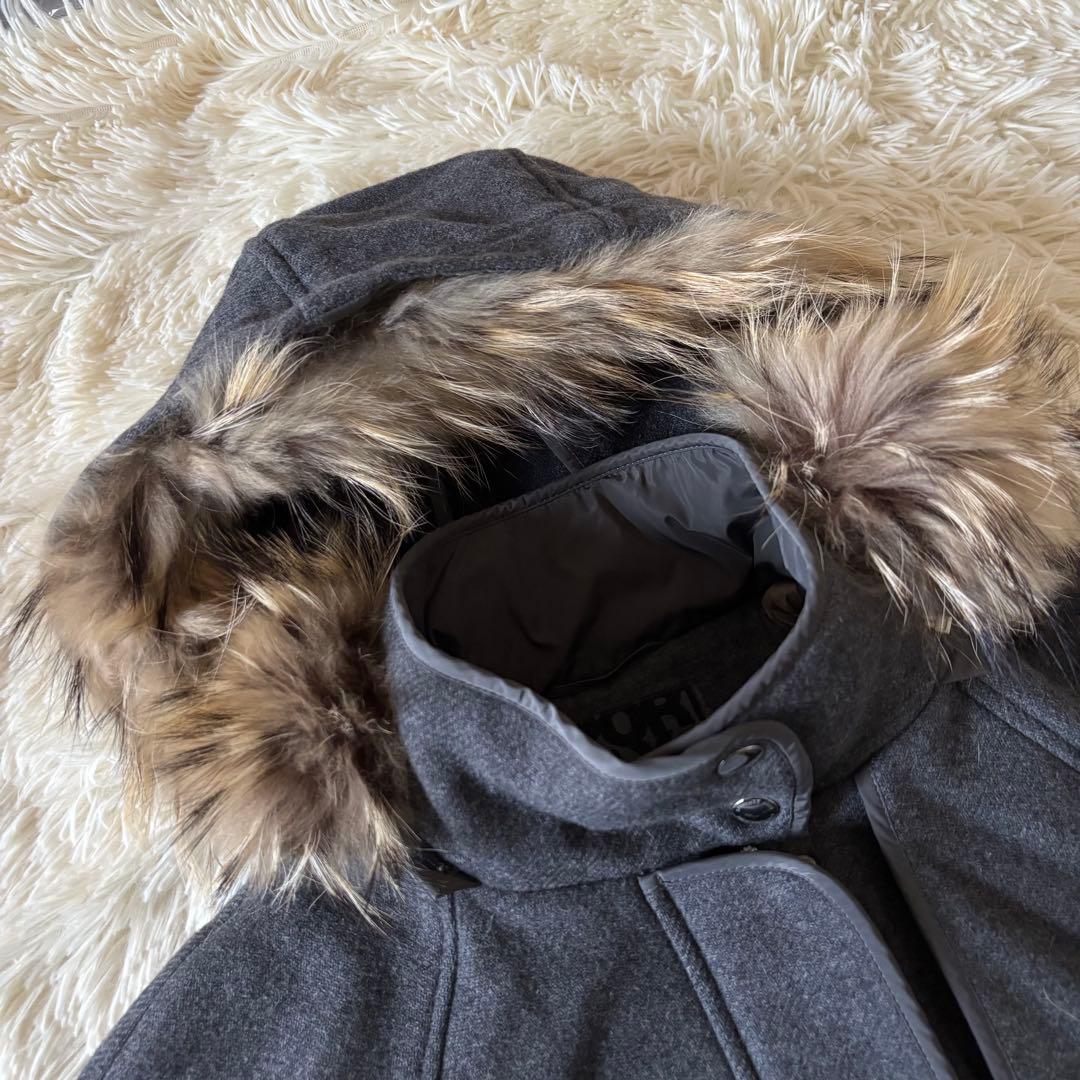 良品✨スポーツマックスコード　ケープコート　3way ファー　オーバーサイズ　L
