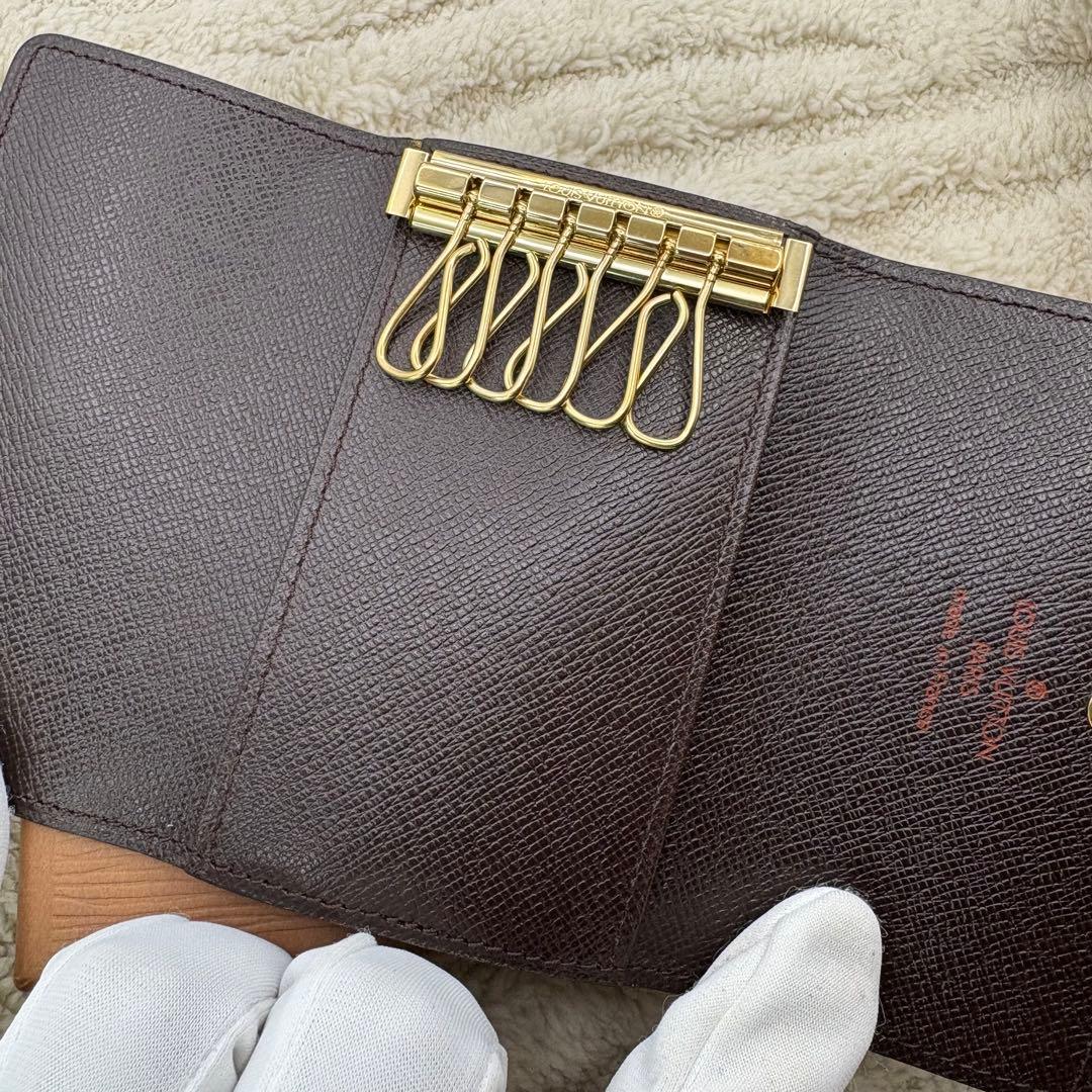 美品　未使用に近い　ルイヴィトン　キーケース　ダミエ　6連　ミュルティクレ