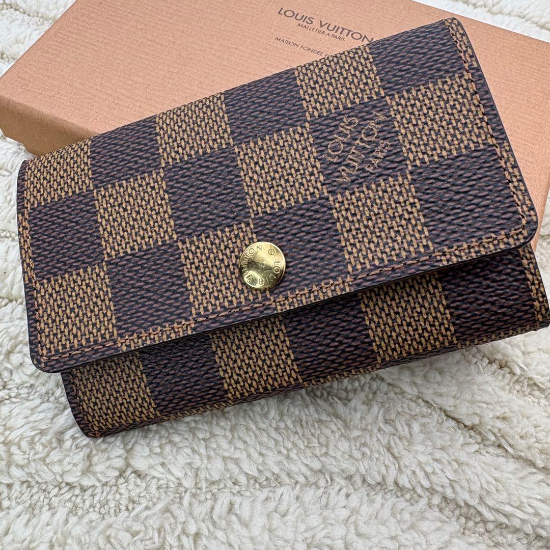 美品　未使用に近い　ルイヴィトン　キーケース　ダミエ　6連　ミュルティクレ