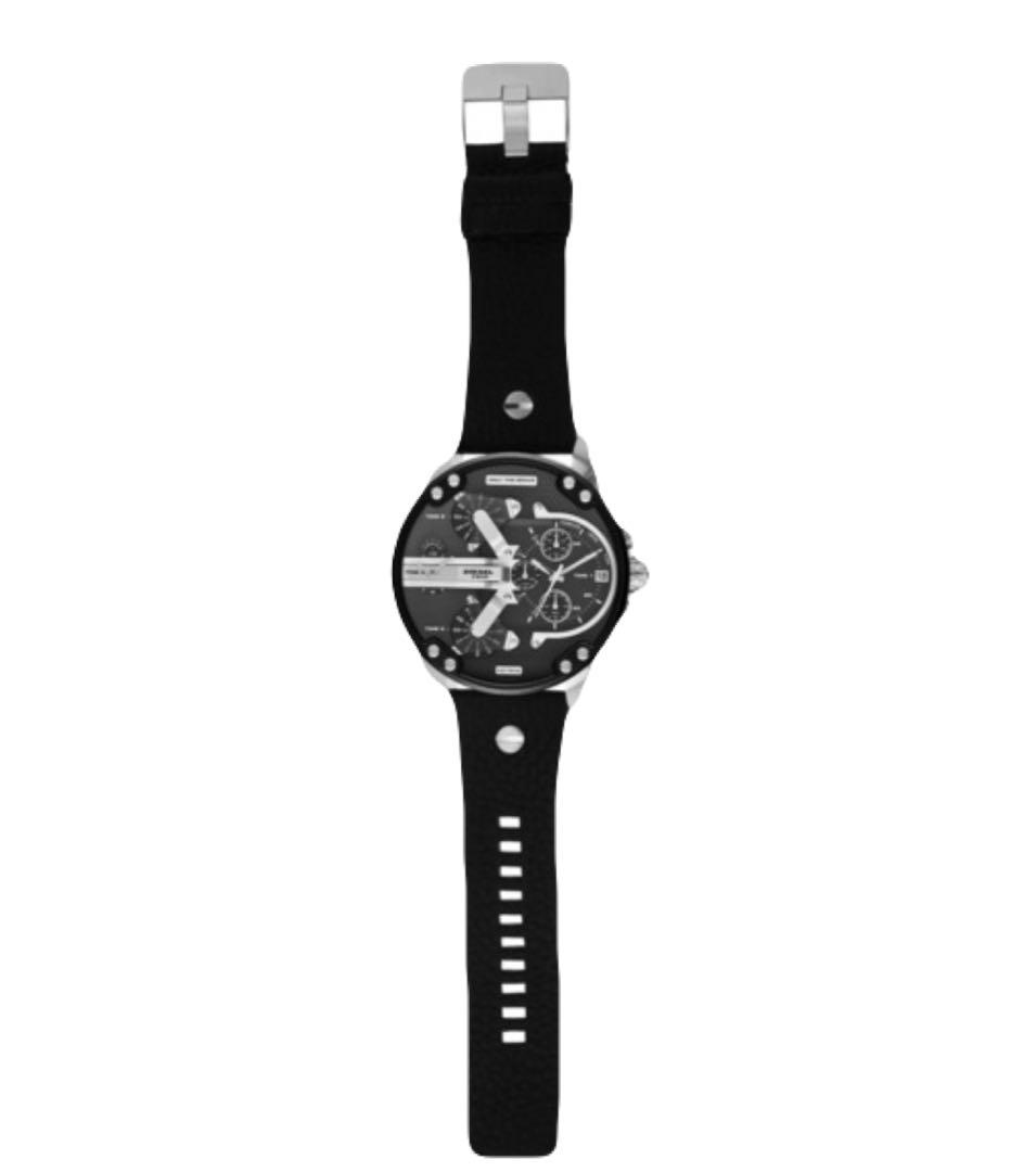 【DIESEL/ディーゼル】腕時計 アナログ レザー ブラック 人気