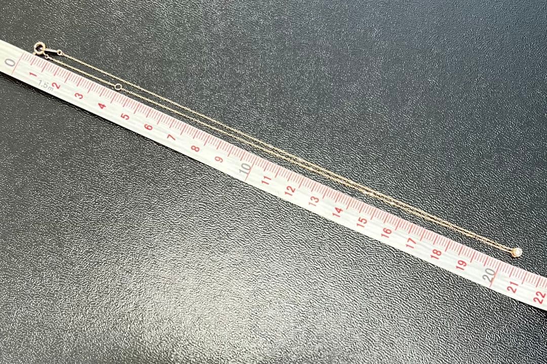 K10PG ピンクゴールド　ダイヤモンド ネックレス 0.08ct ペンダント