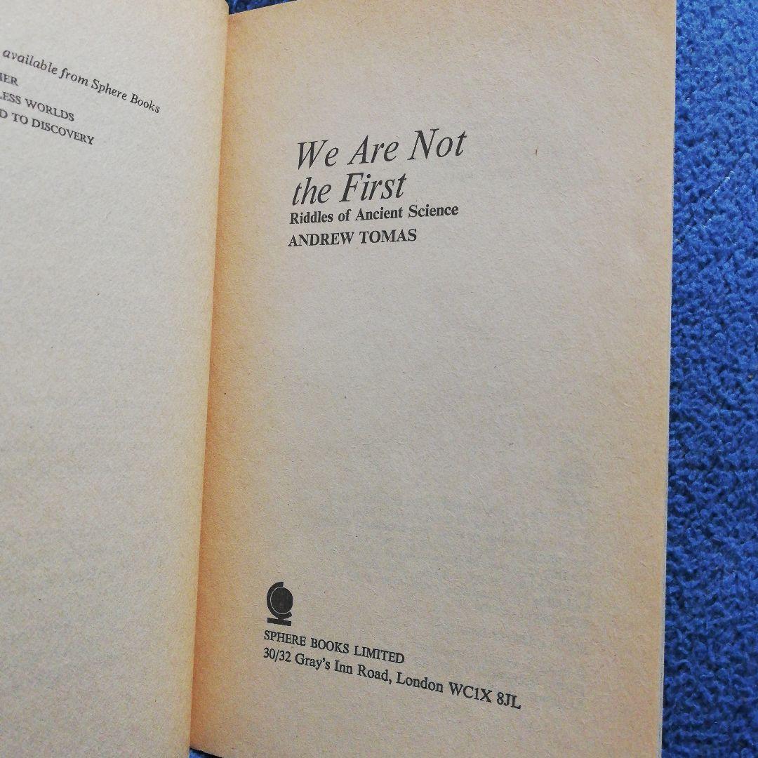 洋書 We Are Not the First by Andrew Tomas