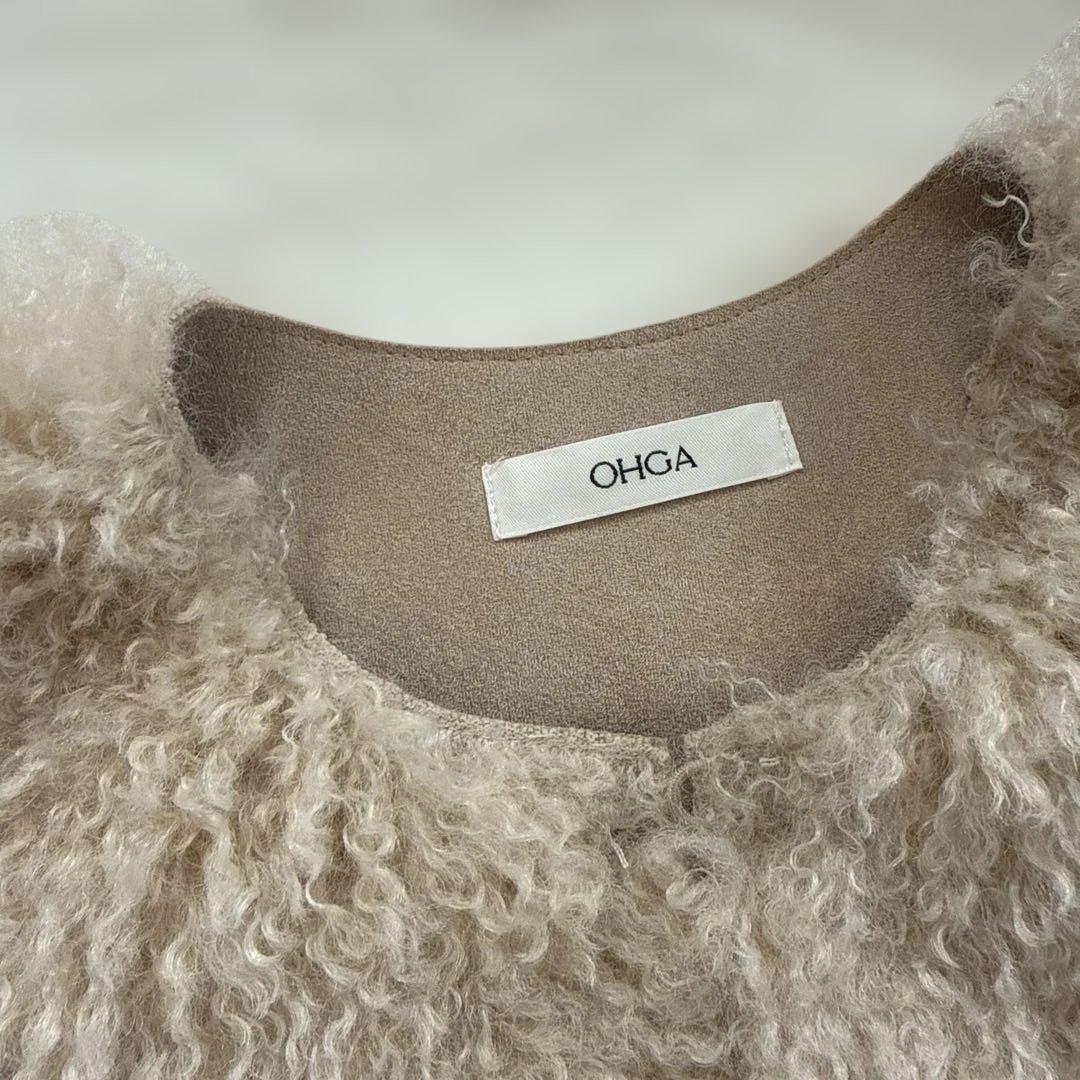 『お値下げ』新品！OHGA ベージュ ファーベスト F