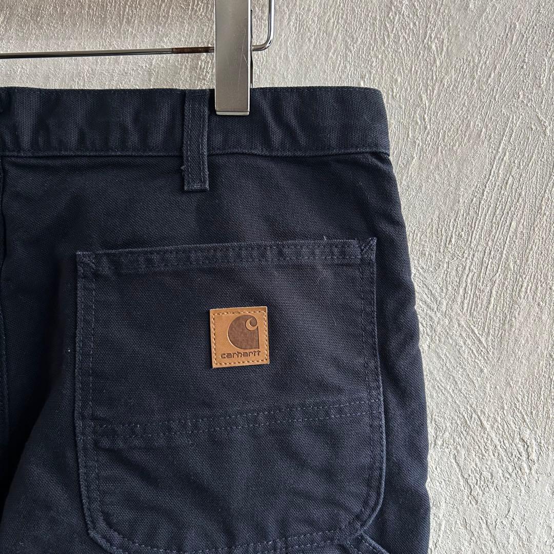 00S USA Carhartt ペインターパンツ ダックパンツ ネイビー 34
