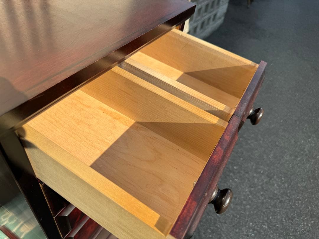 北海道民芸家具 6段チェスト ハイチェスト キャビネット 整理箪笥