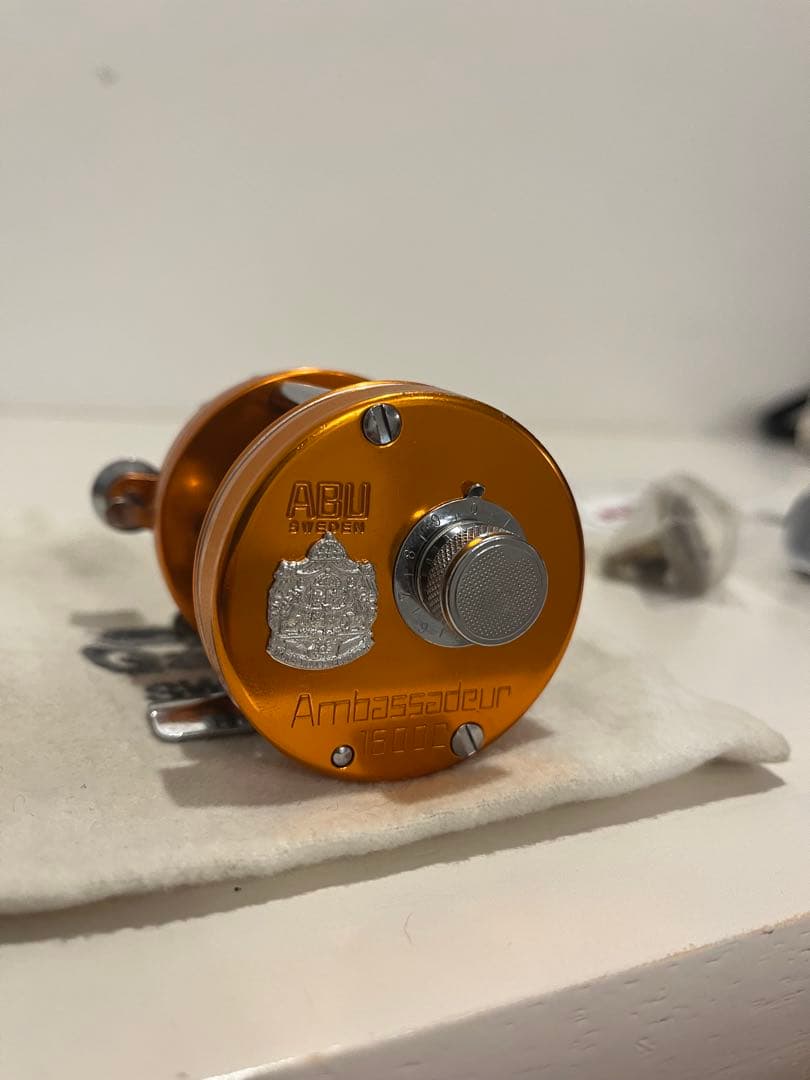 abu アンバサダー1500c フルカスタム　サンセットオレンジ