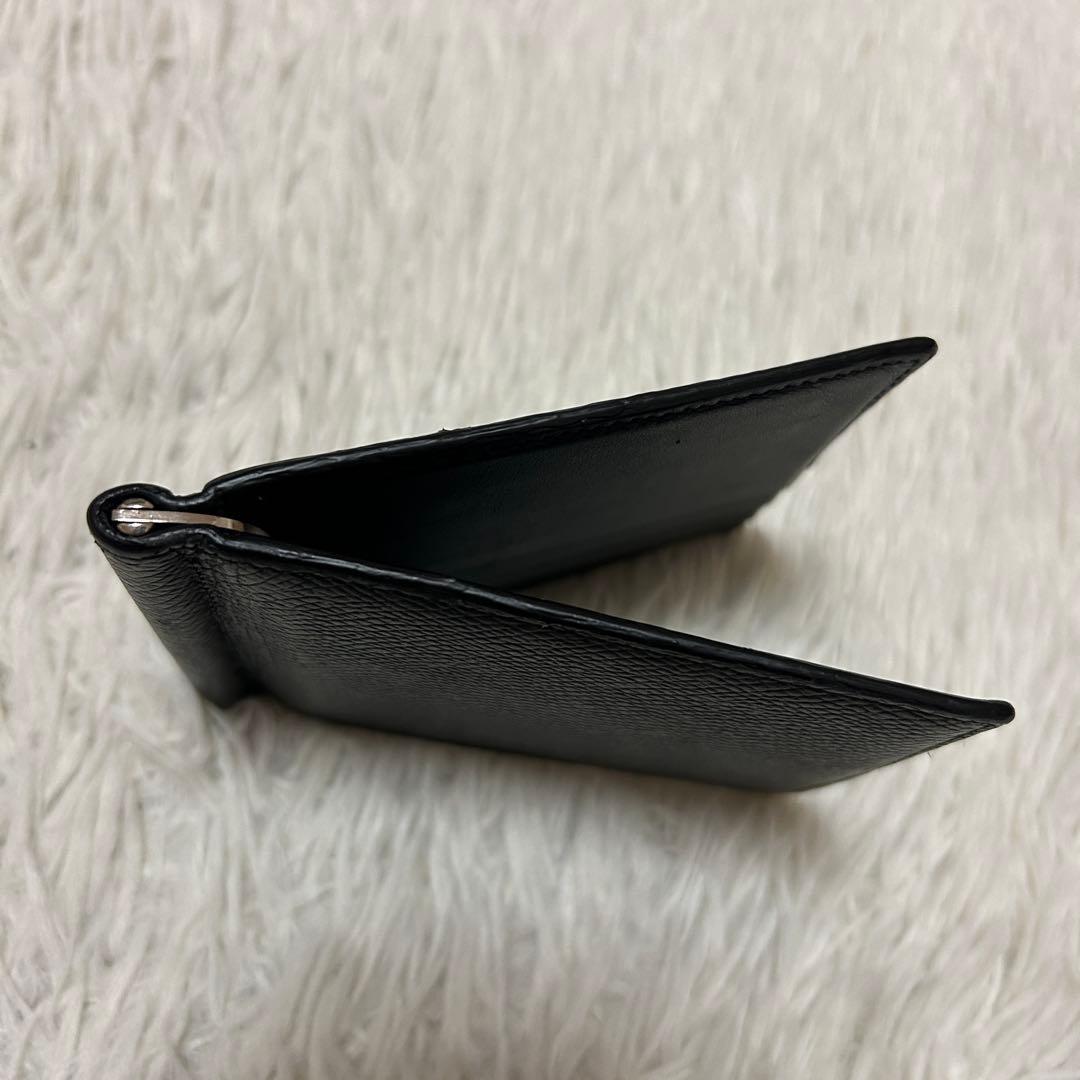 ⭐️美品⭐️セリーヌ マネークリップ ブラック グレインレザー メンズ 折り財布