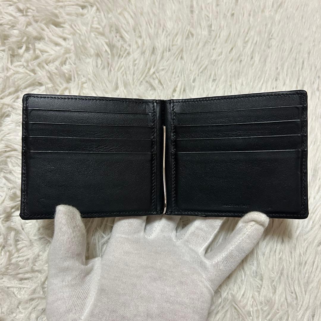 ⭐️美品⭐️セリーヌ マネークリップ ブラック グレインレザー メンズ 折り財布