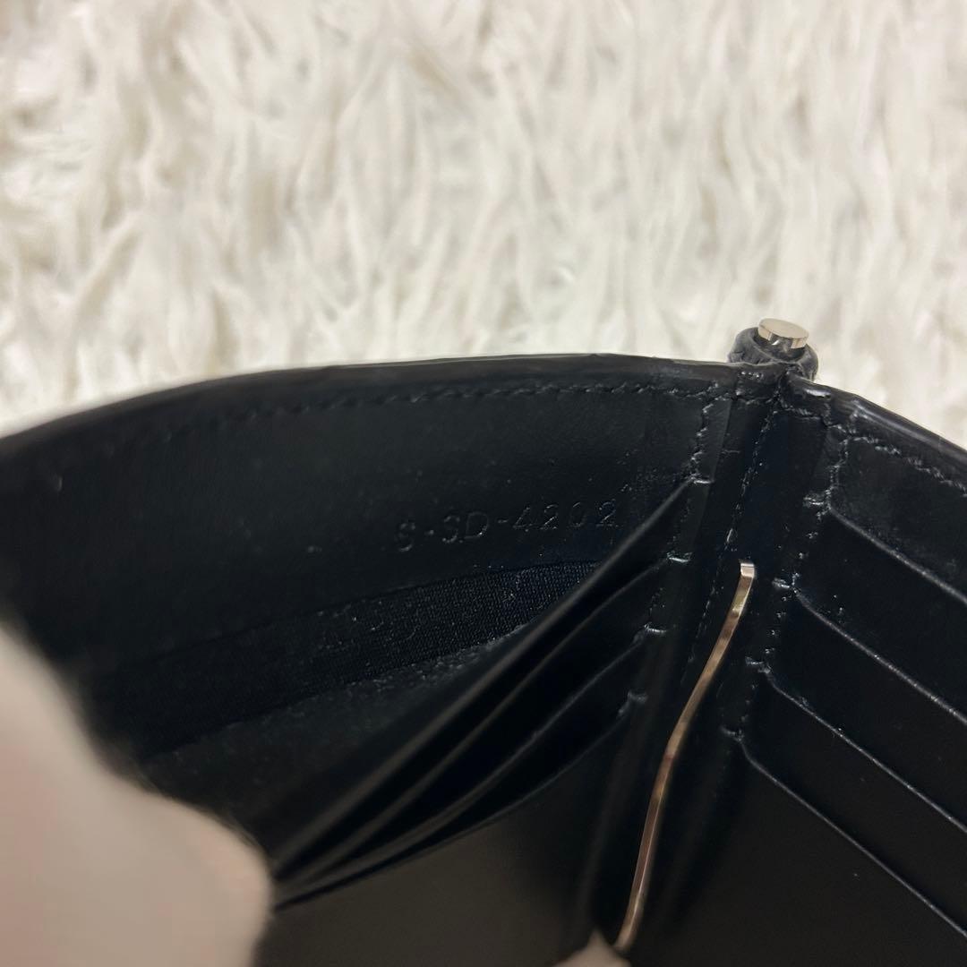 ⭐️美品⭐️セリーヌ マネークリップ ブラック グレインレザー メンズ 折り財布