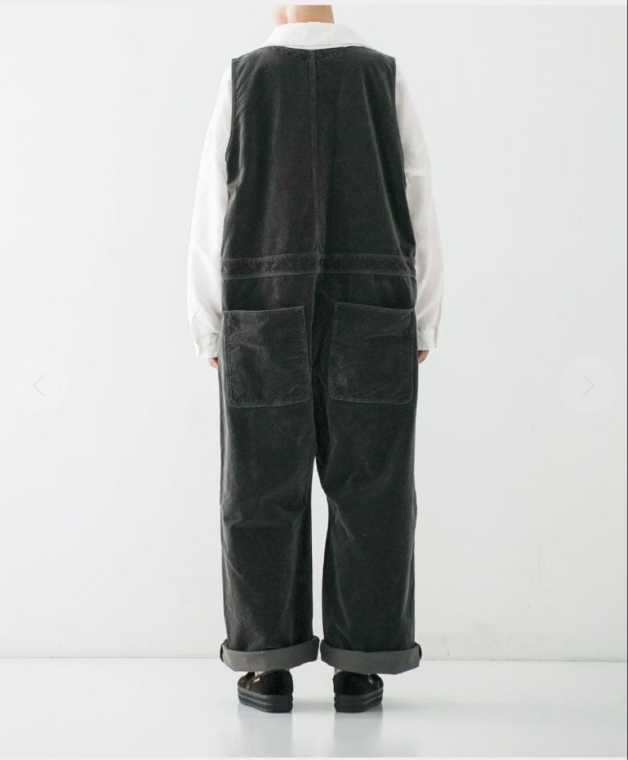 nestRobeネストローブ　コットンベルベットサロペット