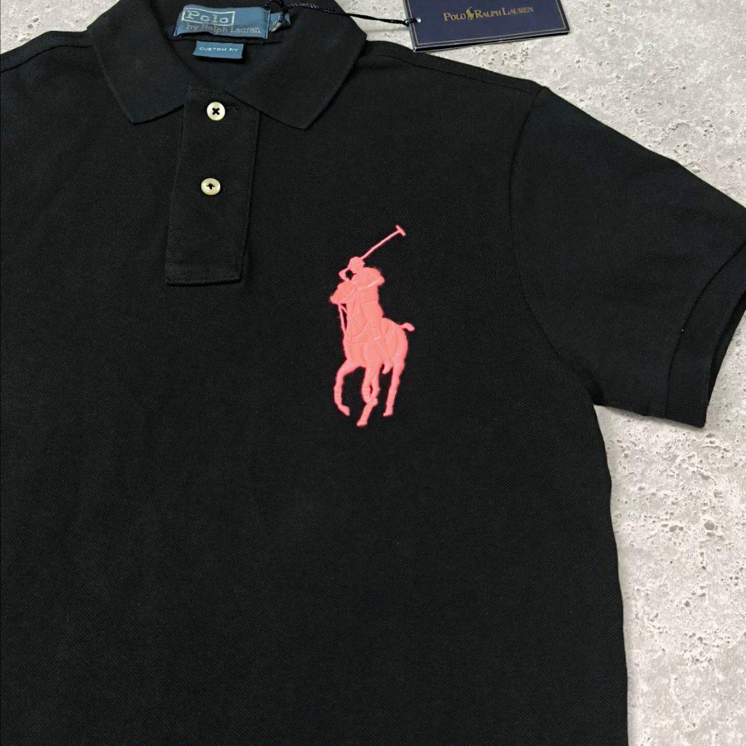 POLO RALPH LAUREN ポロシャツ　刺繍　ブラック　ビッグポニー