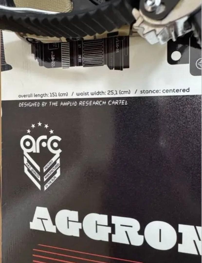 AMPLID AGGRONYM スノボ 板 バインディング付 ケース有