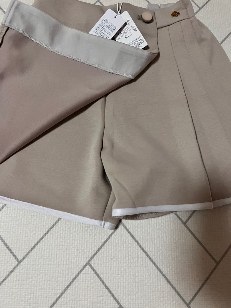 ベージュ プリーツスカート ケイトスペード 150 スカート スカパン タグ付き