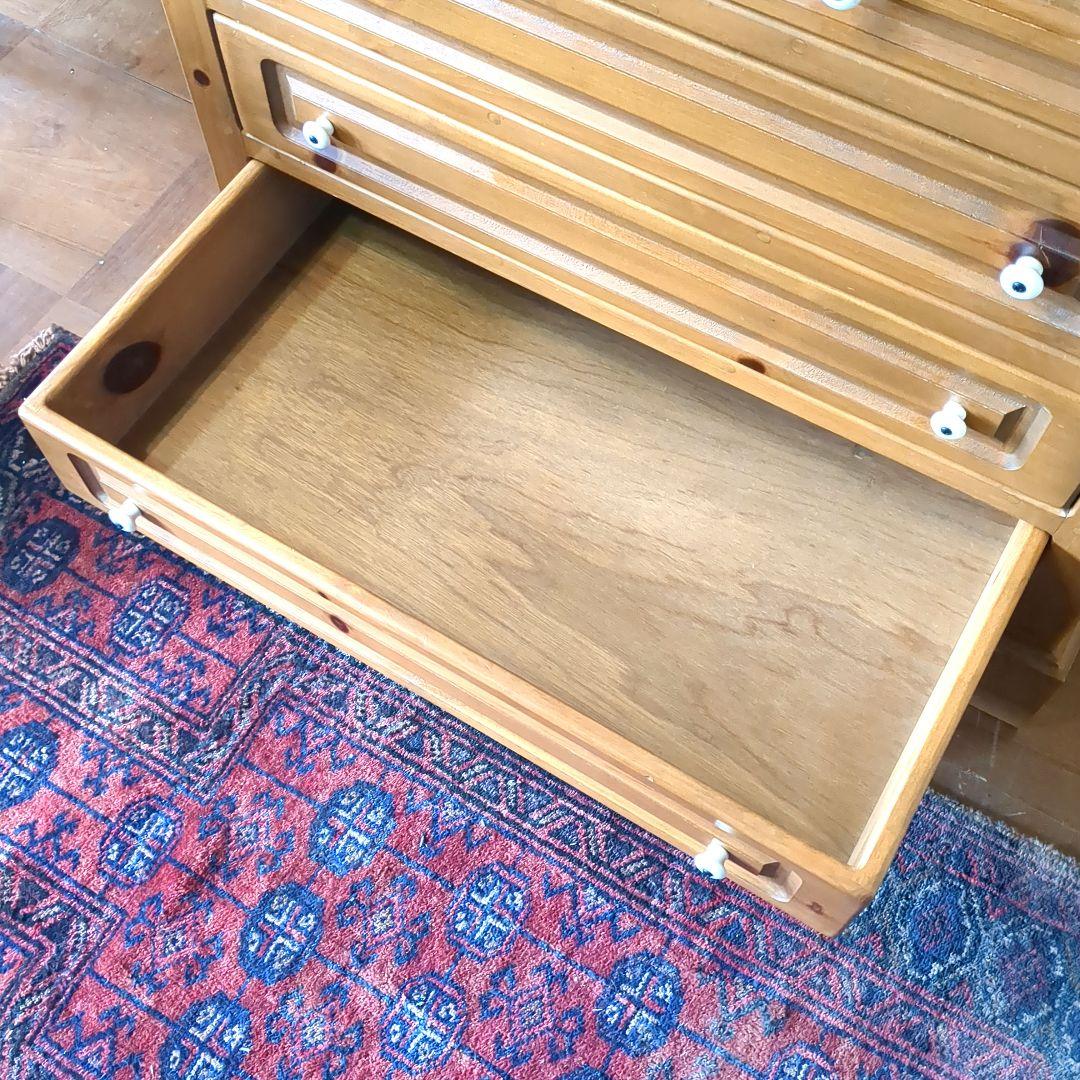 みびょ　パイン材　4段チェスト　箪笥　カントリー