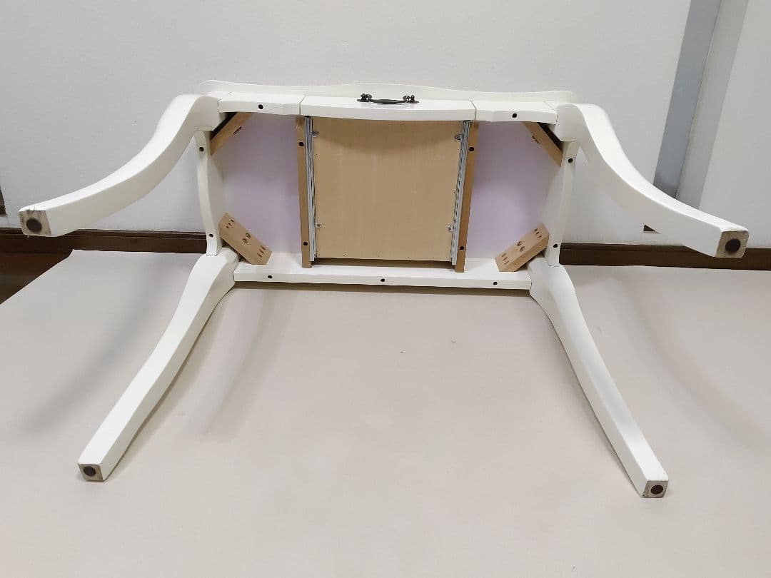 コンソールテーブル 猫脚デスク ドレッサー ホワイト