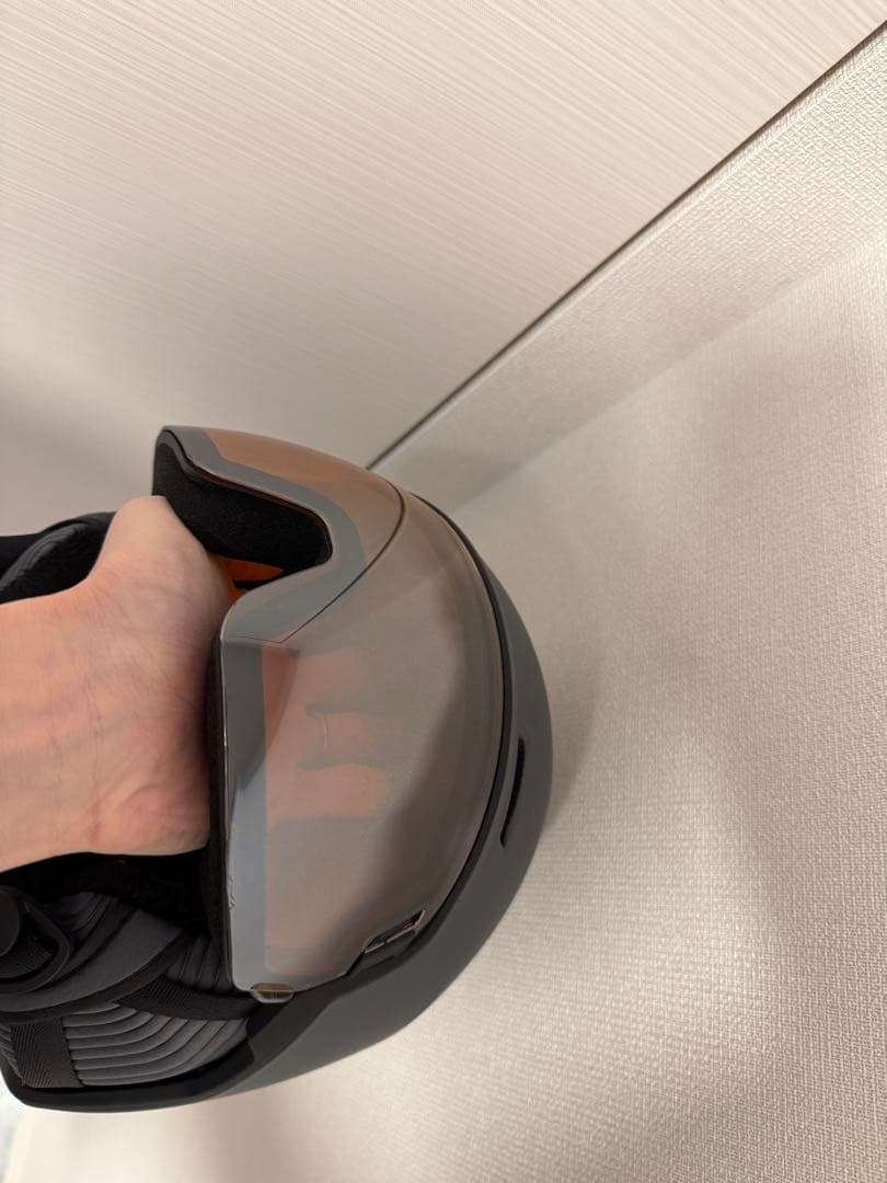 HEAD RADAR グレー ヘルメット バイザー付き