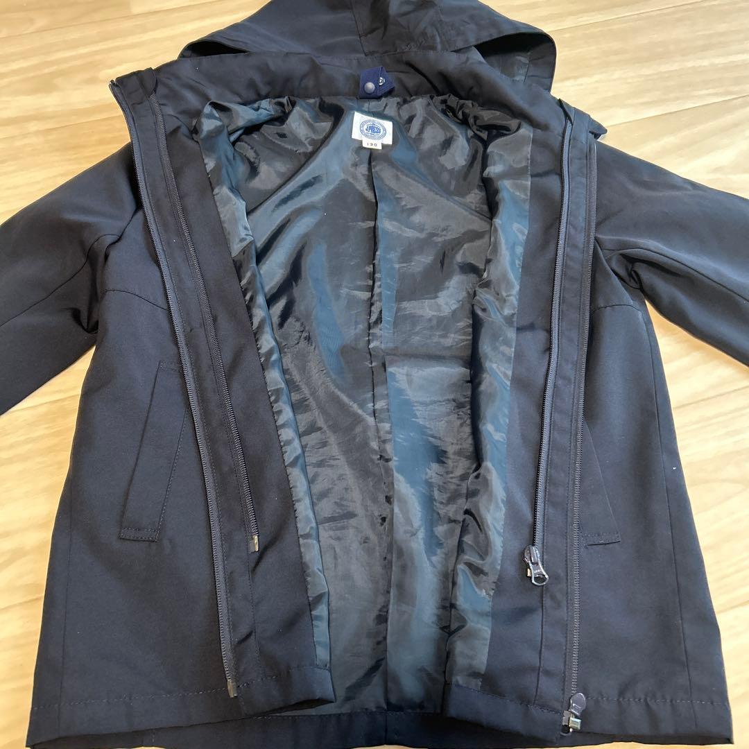 J.PRESS キッズ　コート　130cm 紺色　ライナー付き