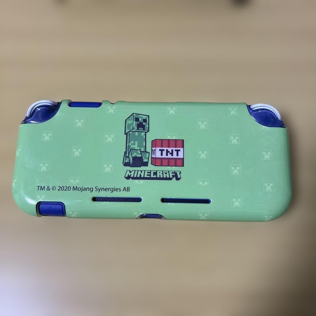 Switchライト　ブルー　マイクラケース　ハードカバー　充電器付き