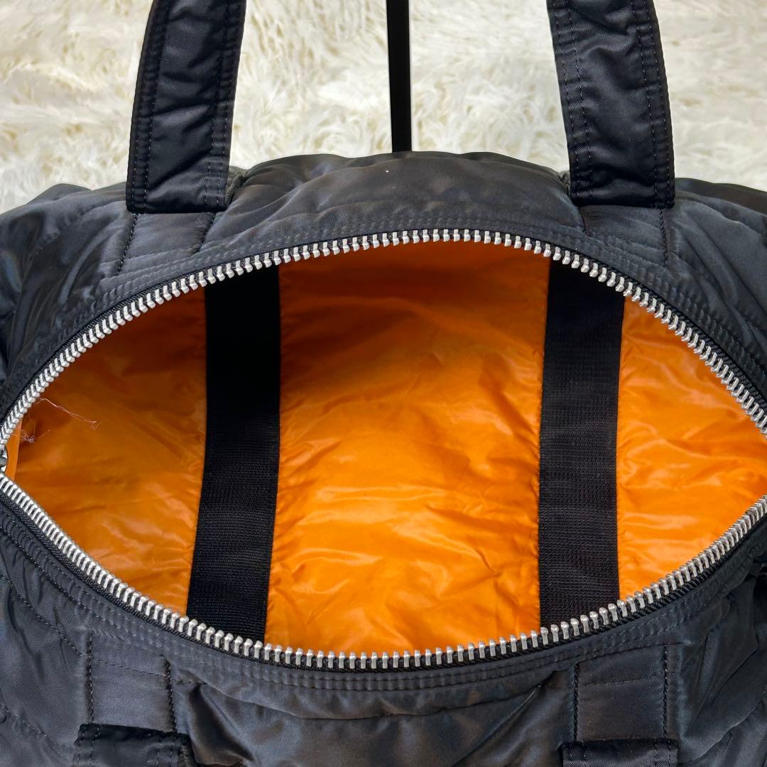 ポーター タンカー ドラムバッグ ボストンバッグ ブラック ナイロン 日本製 黒