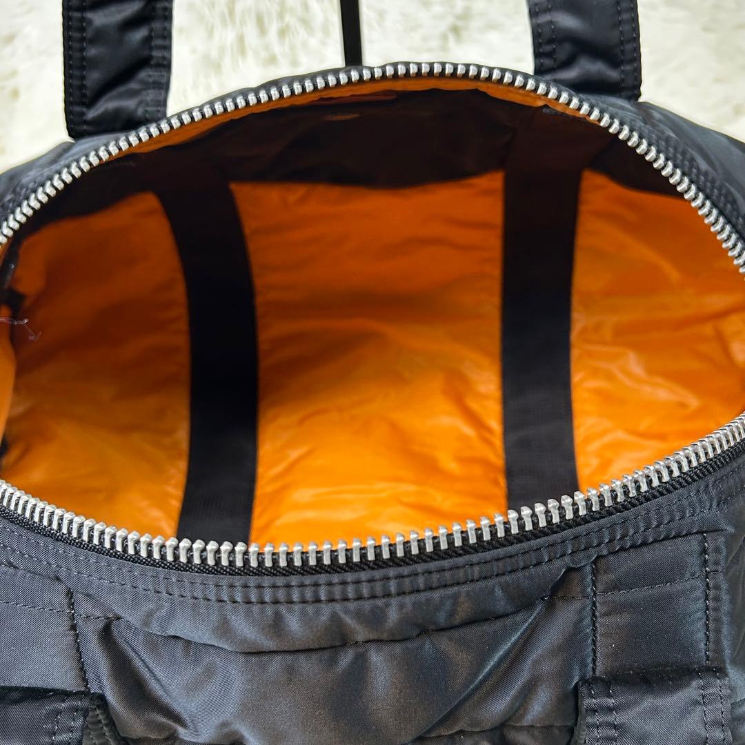 ポーター タンカー ドラムバッグ ボストンバッグ ブラック ナイロン 日本製 黒