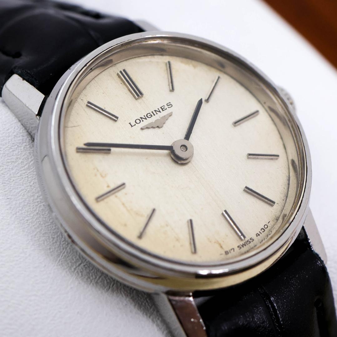 稼働 LONGINES 腕時計 手巻き 機械式 レディース 新品レザー 2651
