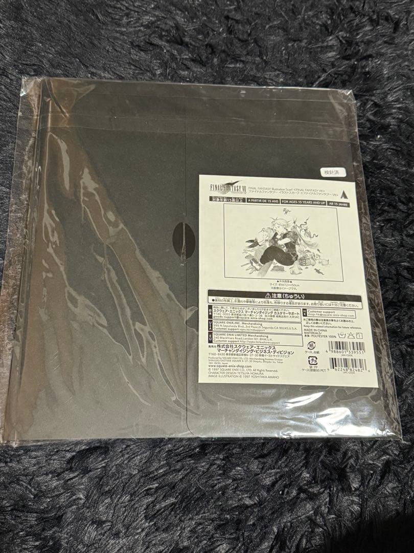 ファイナルファンタジーVII イラストスカーフ 別れの物語展 FF 天野喜孝
