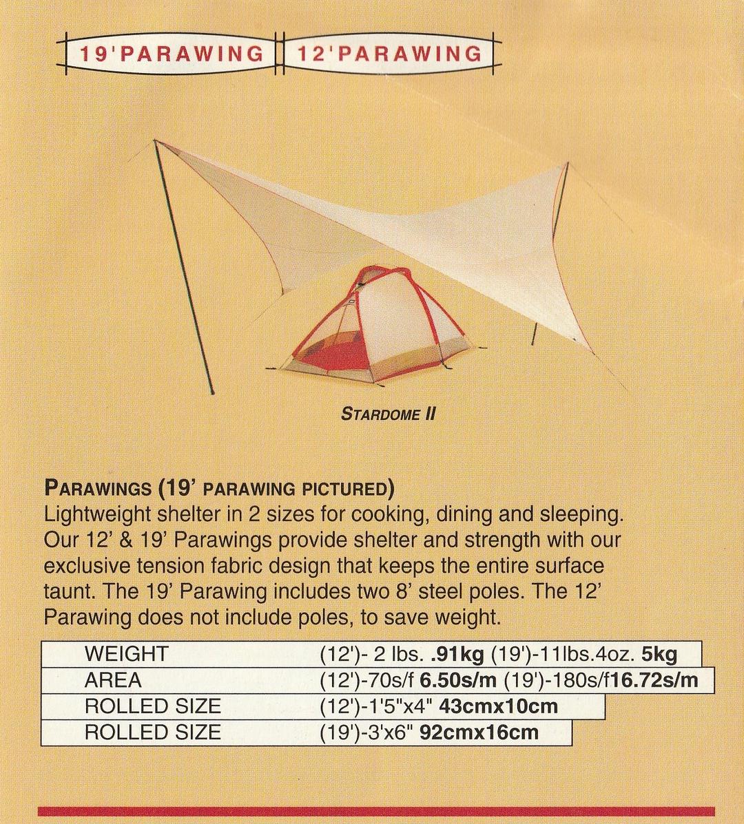 moss tents モス　パラウィング　19フィート