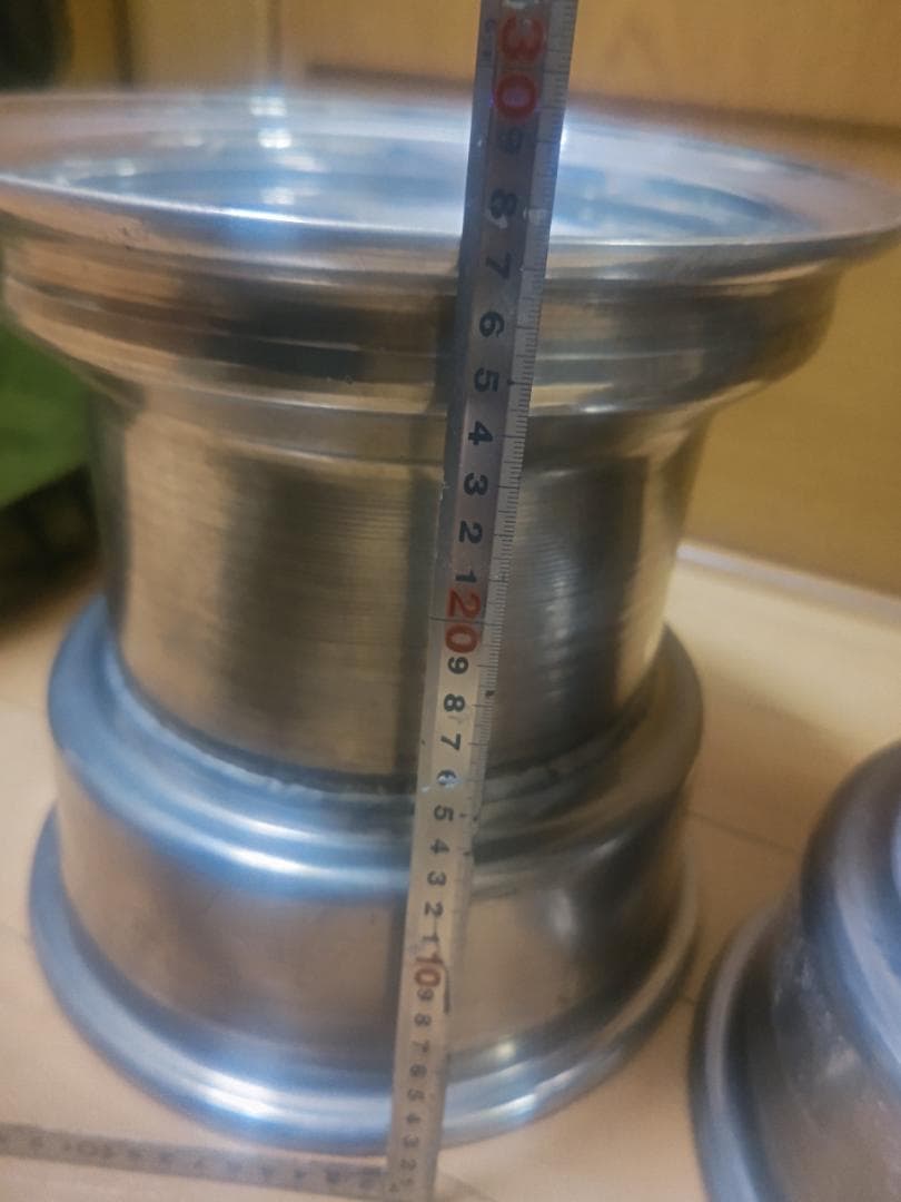 ダグラスホイール希少品10インチ10J6穴！タイヤ有曲がり無初期物