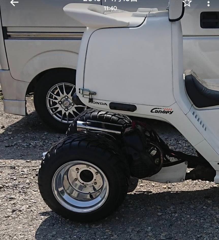 ダグラスホイール希少品10インチ10J6穴！タイヤ有曲がり無初期物