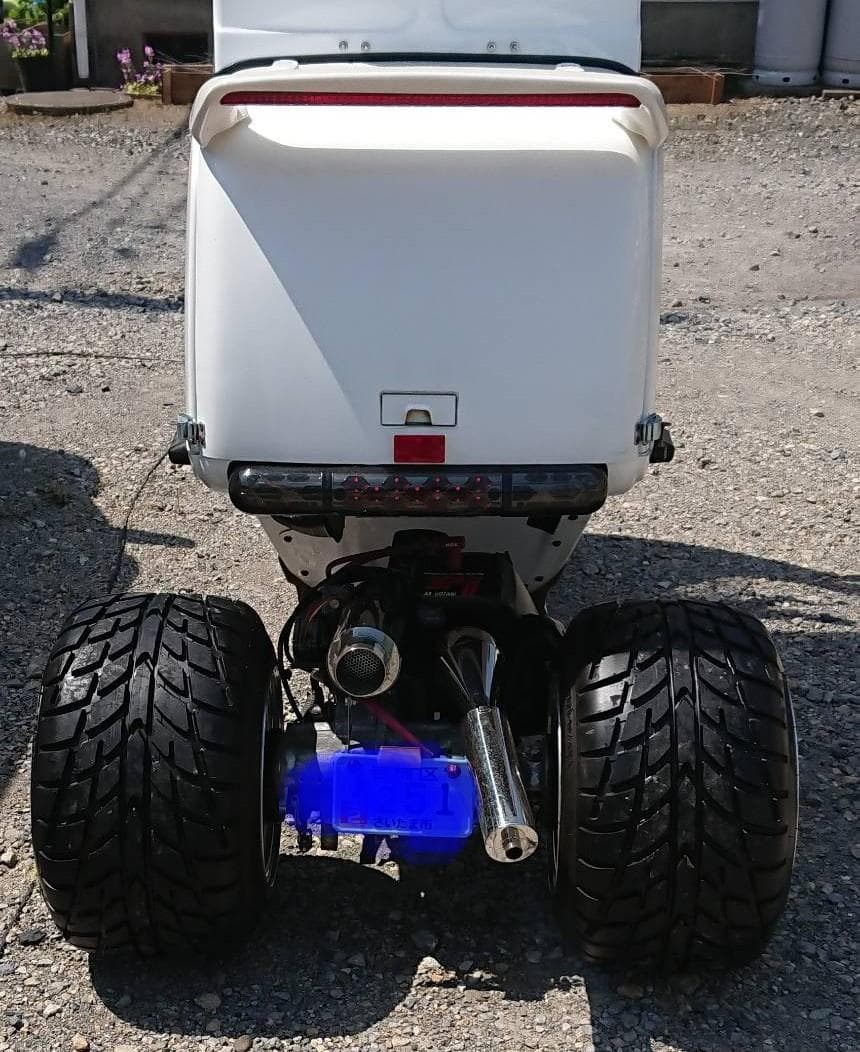 ダグラスホイール希少品10インチ10J6穴！タイヤ有曲がり無初期物