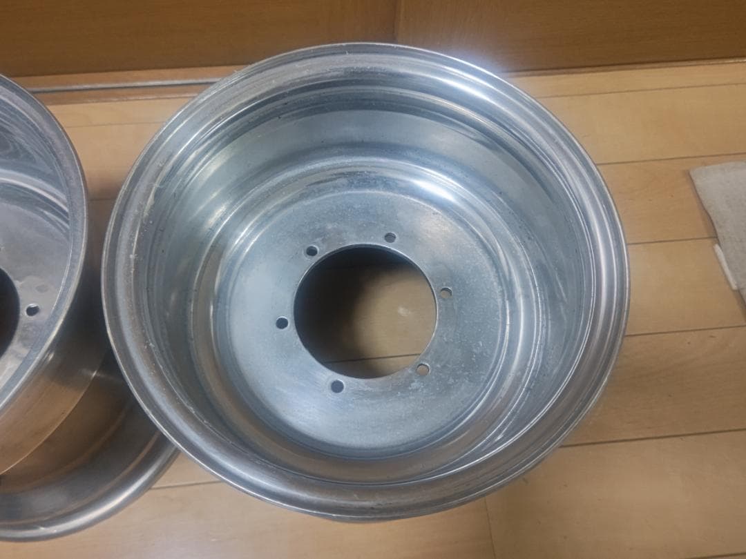 ダグラスホイール希少品10インチ10J6穴！タイヤ有曲がり無初期物