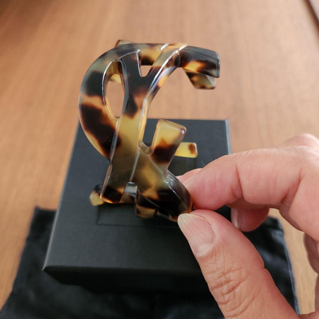 SAINT LAURENT　べっ甲　YSL　バングル