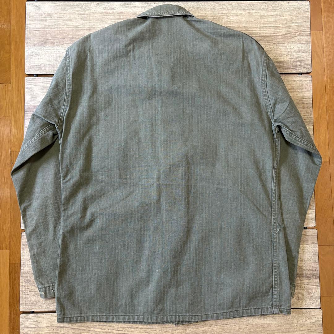 【レア】 US NAVY 40s N-3 HBT カバーオール 大戦 月桂樹