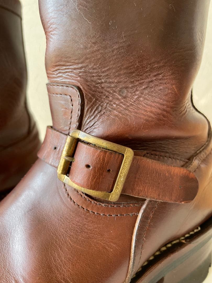 バックボーン　ブラウン ショートエンジニアブーツ　ビブラム