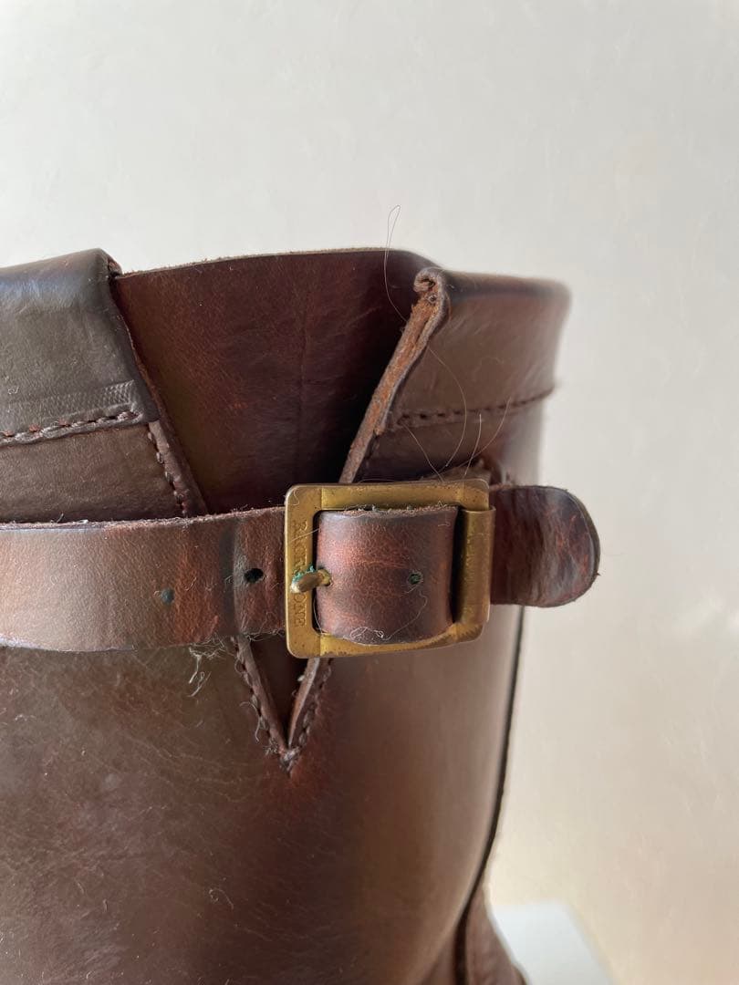 バックボーン　ブラウン ショートエンジニアブーツ　ビブラム