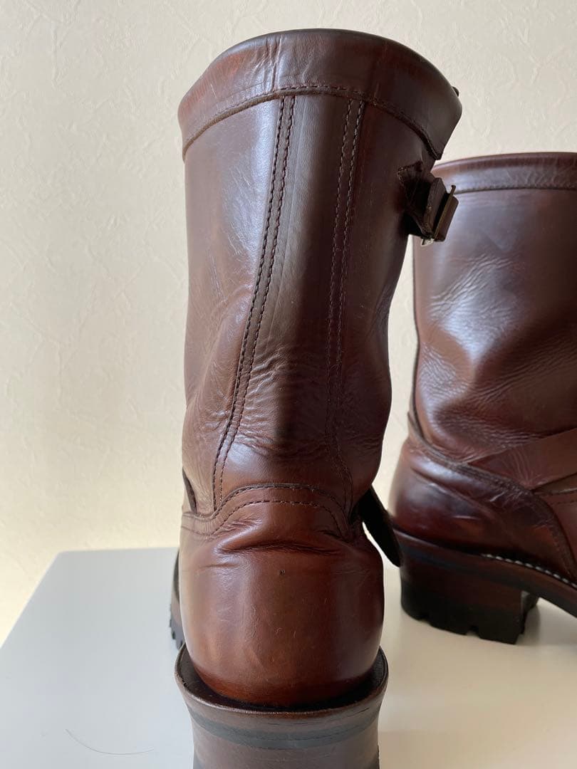 バックボーン　ブラウン ショートエンジニアブーツ　ビブラム